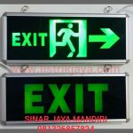 Lampu Led Emergency Exit Kaca