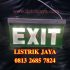 Lampu Exit Motif Grafir