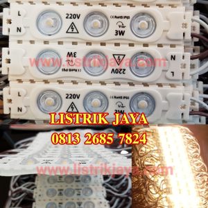 Lampu Modul Led 3 Mata AC 220V