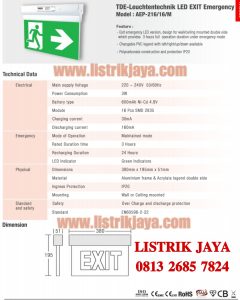 Emergency Led EXIT TDE