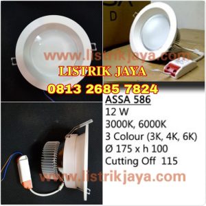 Downlight Led ASSA 586 12W 3 Warna