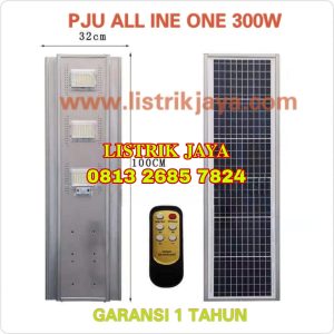 Lampu Jalan PJU Led 300W Solarcell All In One