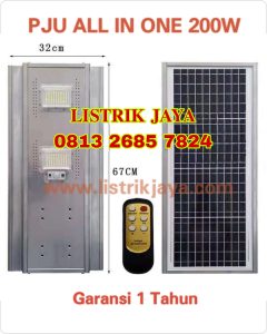 Lampu Jalan PJU Led 200W Solar All In One