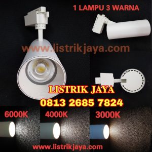 Lampu Spotlight Track 3 Warna 30W Change Switch