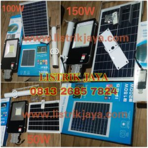 Lampu PJU Solar 50W 100W 150W Two in One