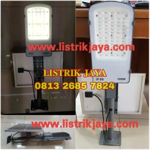 Lampu Jalan Led Solar 100W IP66 Two In one