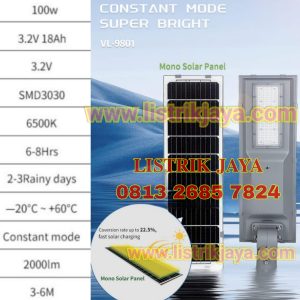 Lampu Jalan Solar 100W All In One Super Bright